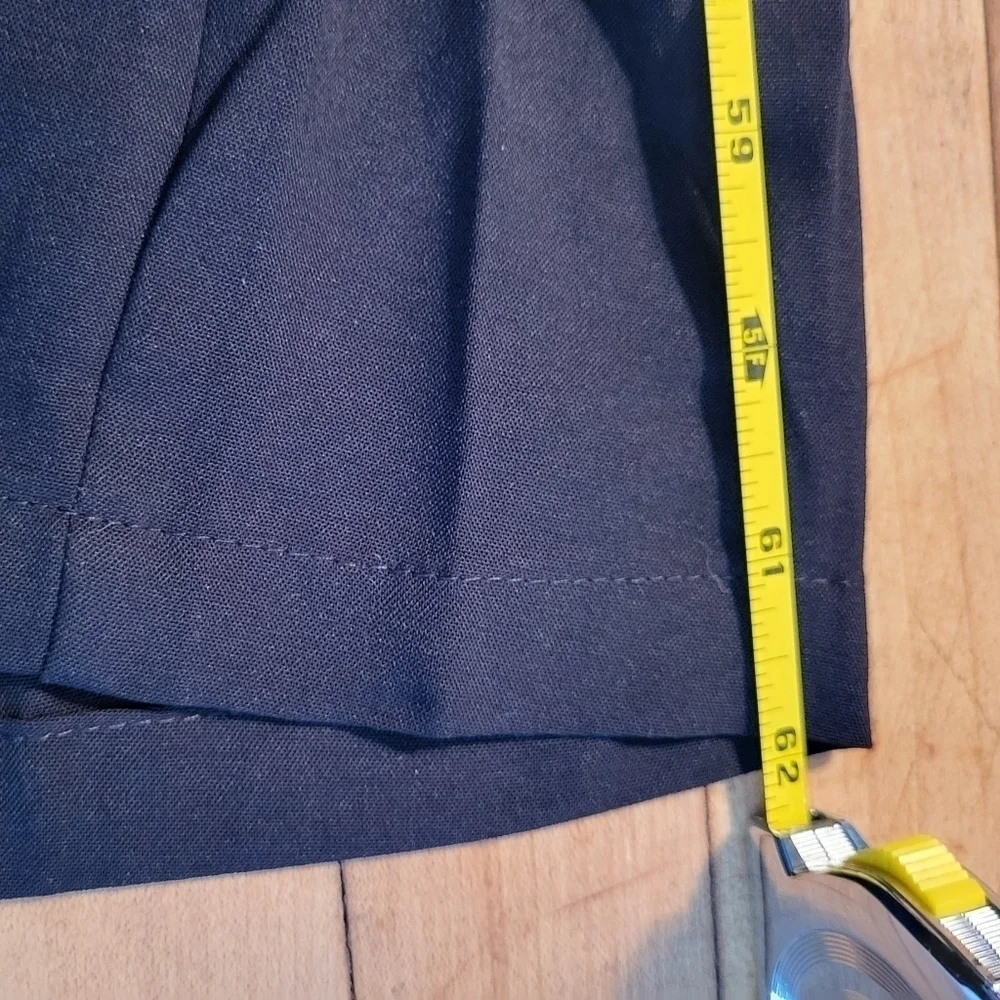 Pretty garden Puff Sleeve Wide Leg Belted Black Jumpsuit Size XL - Picture 9 of 15